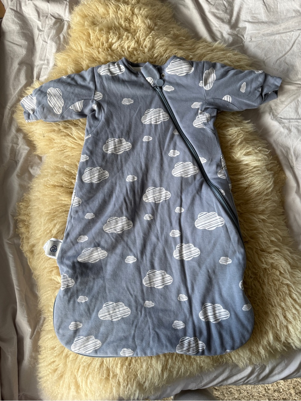 Kaiya Baby Warm Long Sleeve Sleep Sack 2.5 TOG Organic Cotton & Camel Wool 0-6m